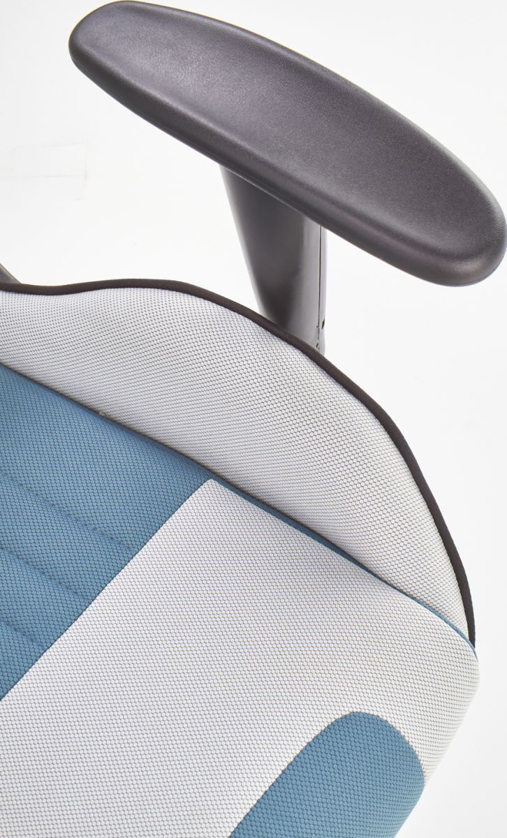 Gaming Chair West Exeter | size: Width: 64cm, Height: 128cm, Depth: 60cm | color: Blue | image: 3 | variant: 1007076