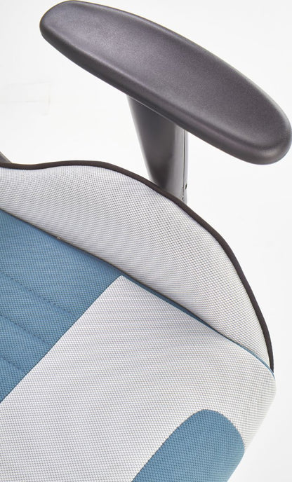 Gaming Chair West Exeter | size: Width: 64cm, Height: 128cm, Depth: 60cm | color: Blue | image: 3 | variant: 1007076
