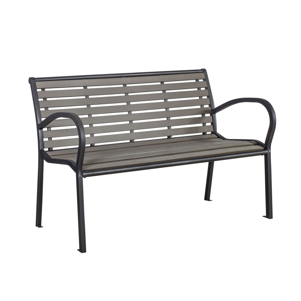 Garden Bench Norrkoping | size: Length: 120cm, Width: 59cm, Height: 80cm | color: Gray | image: 1 | variant: 1005214