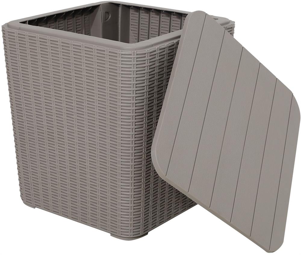Garden Box East Santiago | size: Length: 39cm, Width: 39cm, Height: 42cm | color: Gray | image: 2 | variant: 1006227