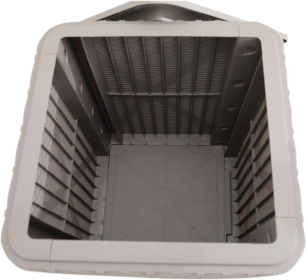 Garden Box East Santiago | size: Length: 39cm, Width: 39cm, Height: 42cm | color: Gray | image: 3 | variant: 1006227