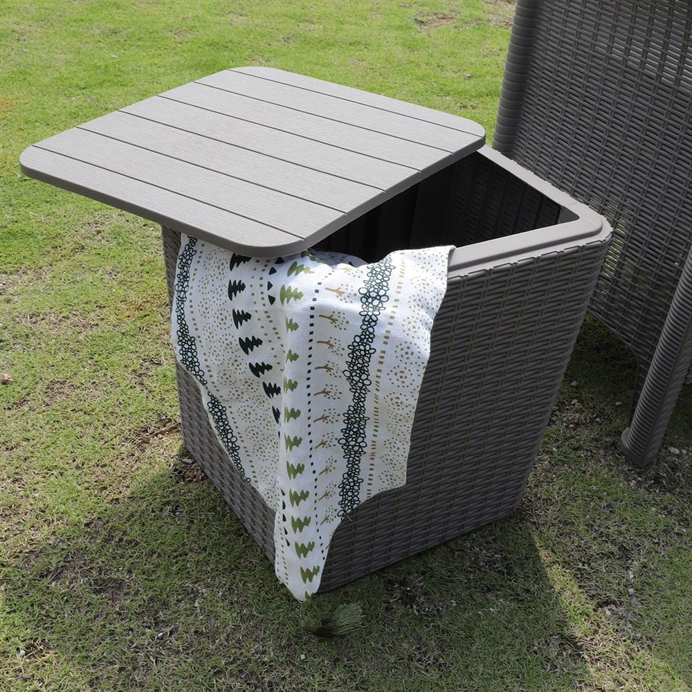 Garden Box East Santiago | size: Length: 39cm, Width: 39cm, Height: 42cm | color: Gray | image: 5 | variant: 1006227