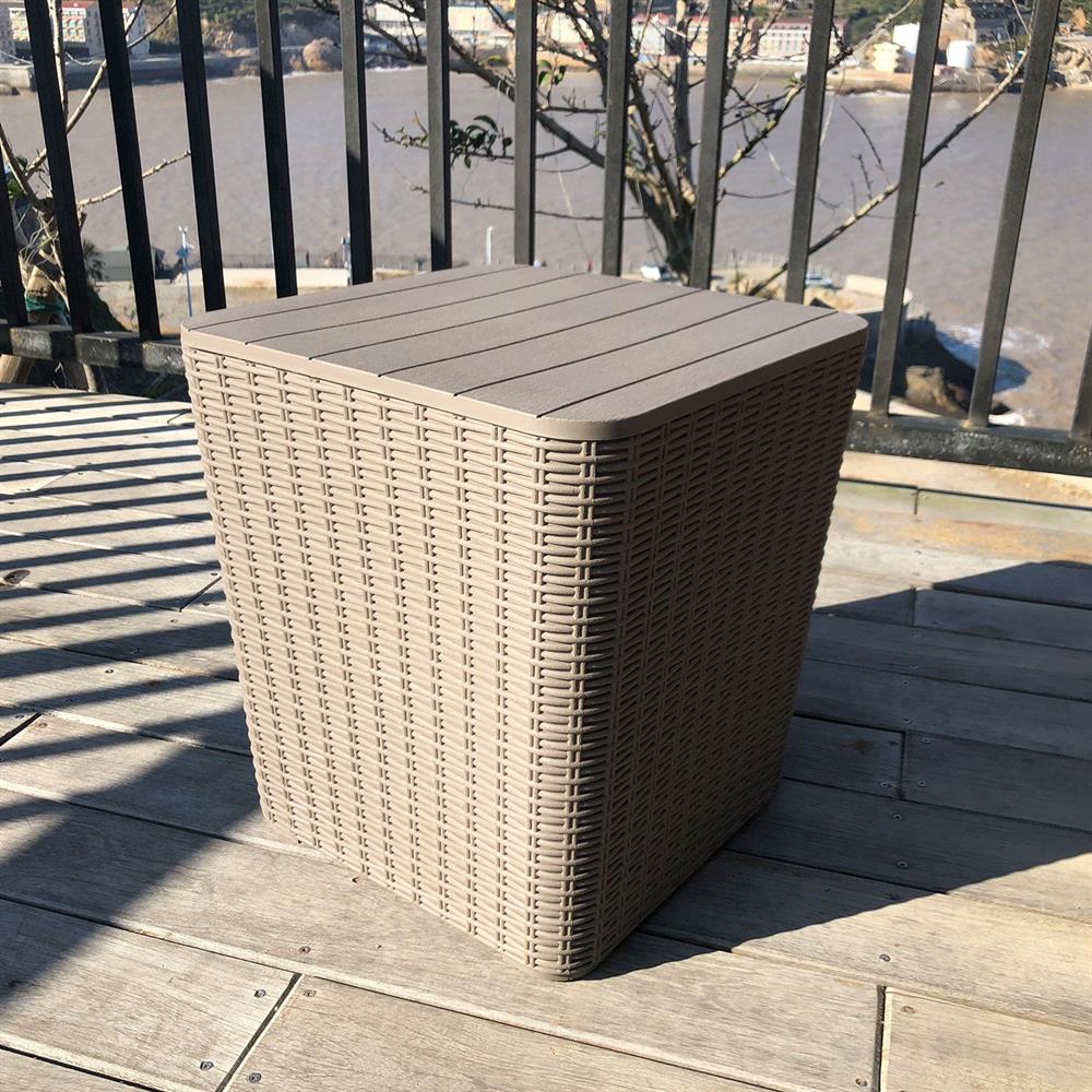 Garden Box East Santiago | size: Length: 39cm, Width: 39cm, Height: 42cm | color: Gray | image: 7 | variant: 1006227