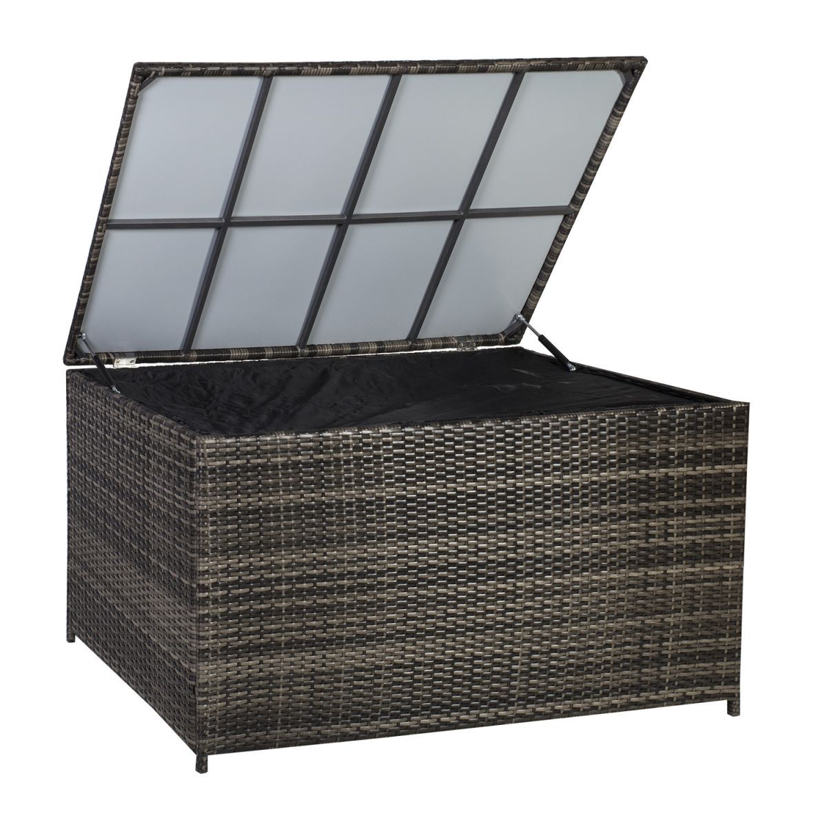 Garden Box Wicker | size: Length: 140cm, Width: 80cm, Height: 65cm | color: Brown | image: 1 | variant: 1010700