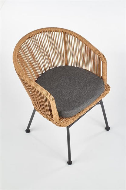Garden Chair East Cuneo | size: Width: 55cm, Height: 74cm | color: Brown | image: 1 | variant: 1006582