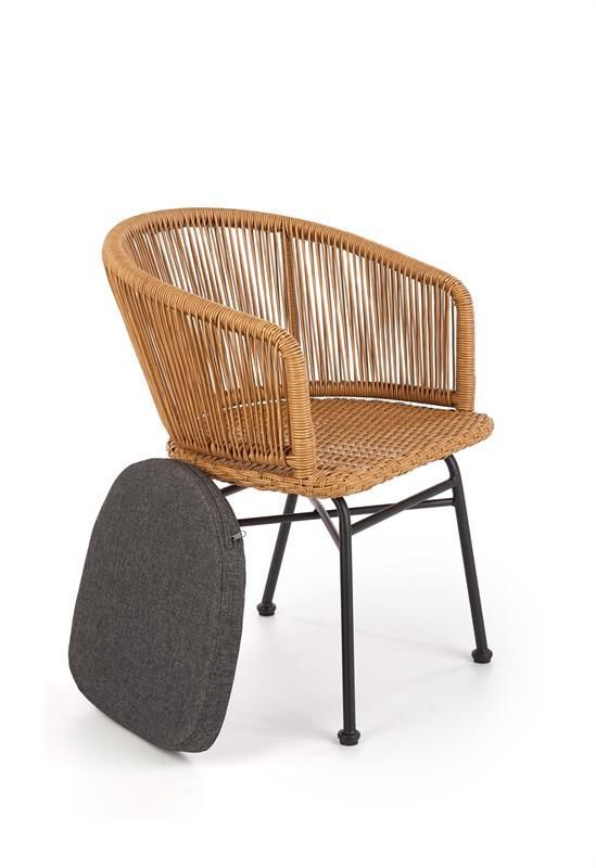 Garden Chair East Cuneo | size: Width: 55cm, Height: 74cm | color: Brown | image: 2 | variant: 1006582