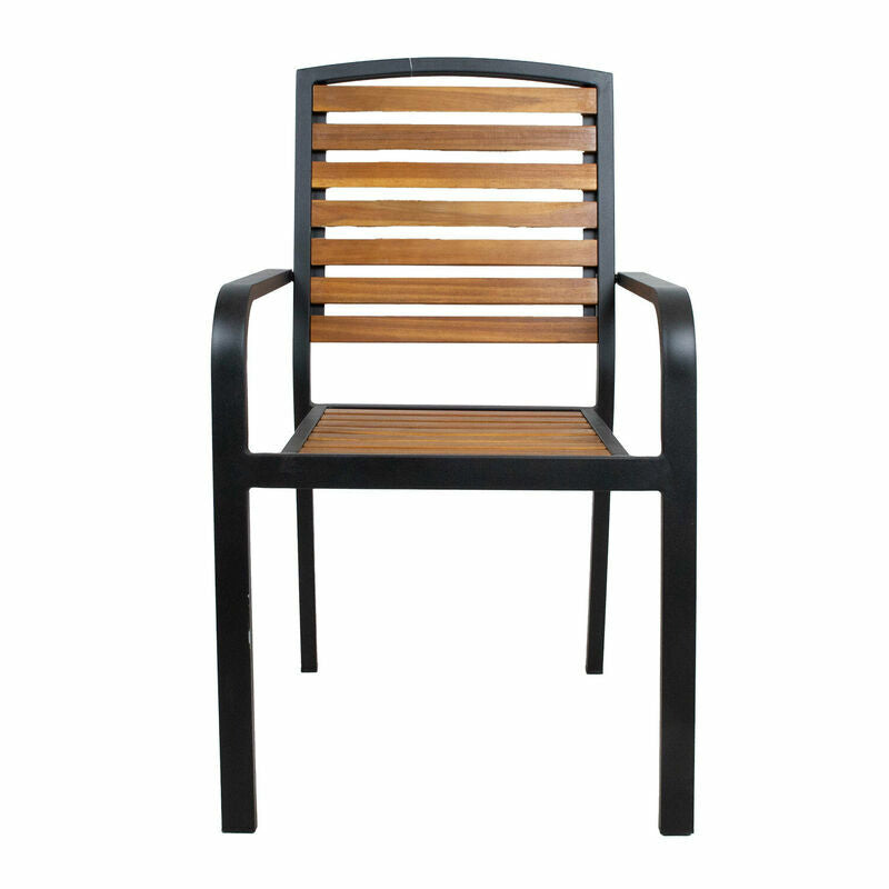 Garden Chair East Mulhouse | size: Width: 56cm, Height: 93.5cm, Depth: 60.5cm | color: Brown/Black | image: 1 | variant: 1006451
