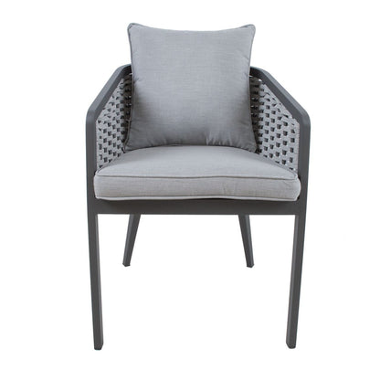 Garden Chair East Newbury | size: Width: 55cm, Height: 76cm | color: Gray | image: 3 | variant: 1005181
