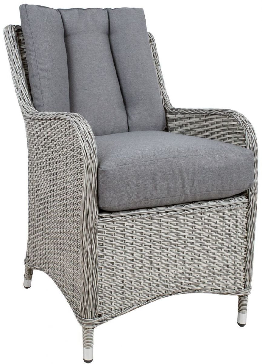 Garden Chair East Palermo | size: Width: 58cm, Height: 90cm, Depth: 70cm | color: Gray | image: 1 | variant: 1005717