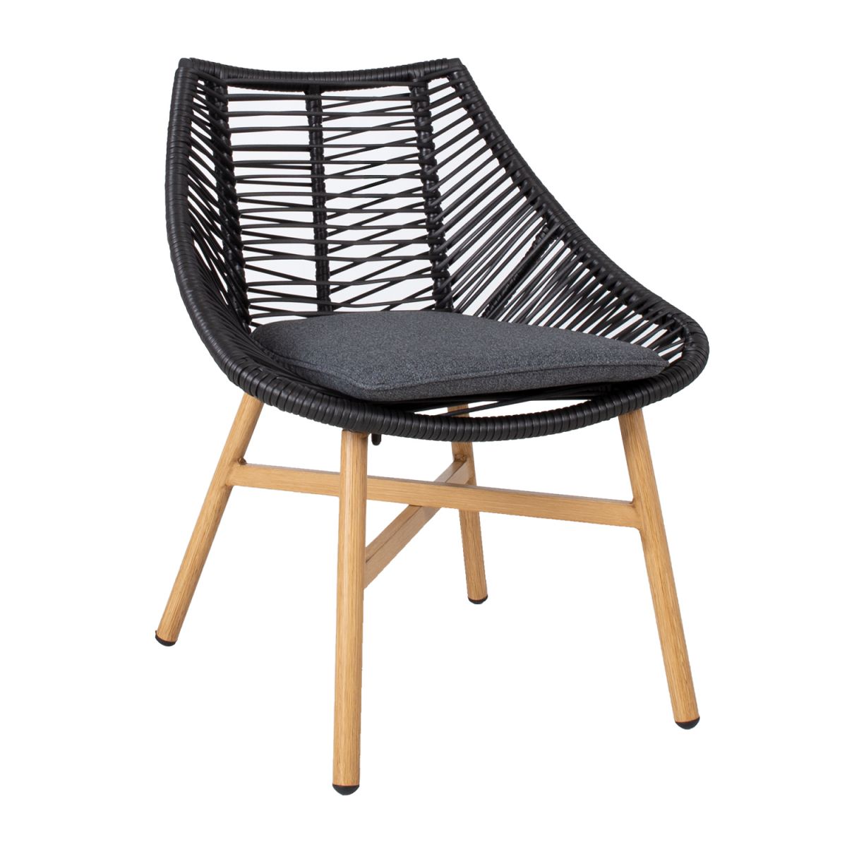 Garden Chair East Perth | size: Width: 64cm, Height: 84cm | color: Black | image: 1 | variant: 1005180