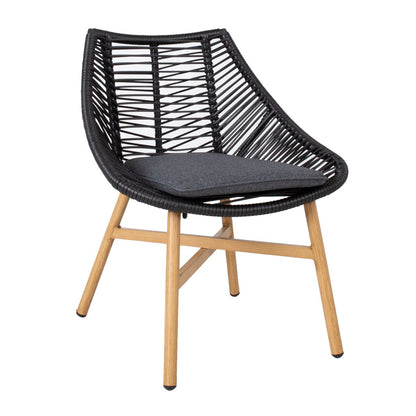 Garden Chair East Perth | size: Width: 64cm, Height: 84cm | color: Black | image: 1 | variant: 1005180
