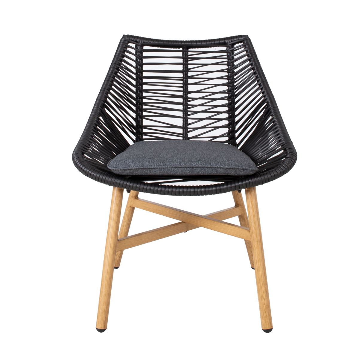 Garden Chair East Perth | size: Width: 64cm, Height: 84cm | color: Black | image: 3 | variant: 1005180