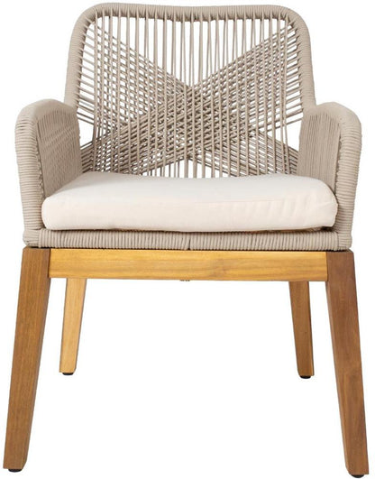 Garden Chair East Valencia | size: Width: 57.5cm, Height: 83cm, Depth: 66.7cm | color: Beige | image: 3 | variant: 1006210
