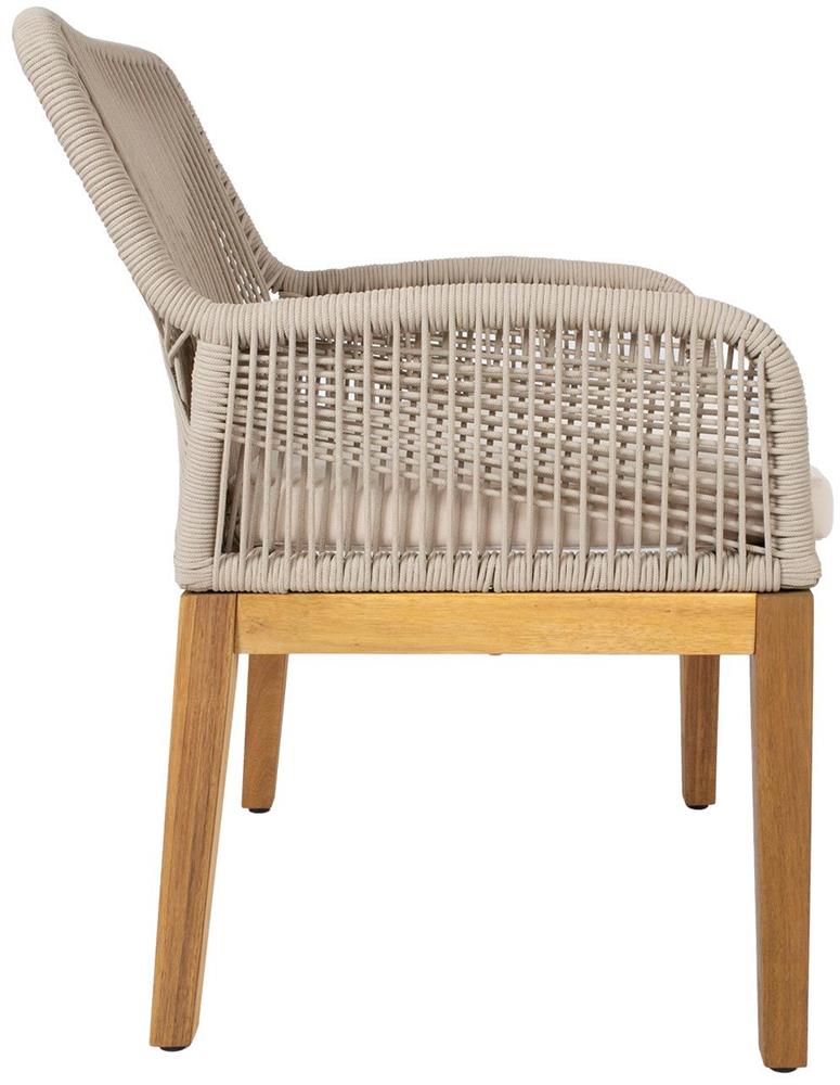 Garden Chair East Valencia | size: Width: 57.5cm, Height: 83cm, Depth: 66.7cm | color: Beige | image: 4 | variant: 1006210