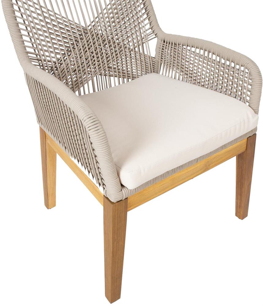 Garden Chair East Valencia | size: Width: 57.5cm, Height: 83cm, Depth: 66.7cm | color: Beige | image: 7 | variant: 1006210