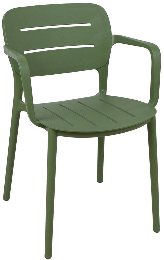 Garden Chair Hungerford | size: Width: 53cm, Height: 78.5cm, Depth: 55cm | color: Green | image: 1 | variant: 1000623