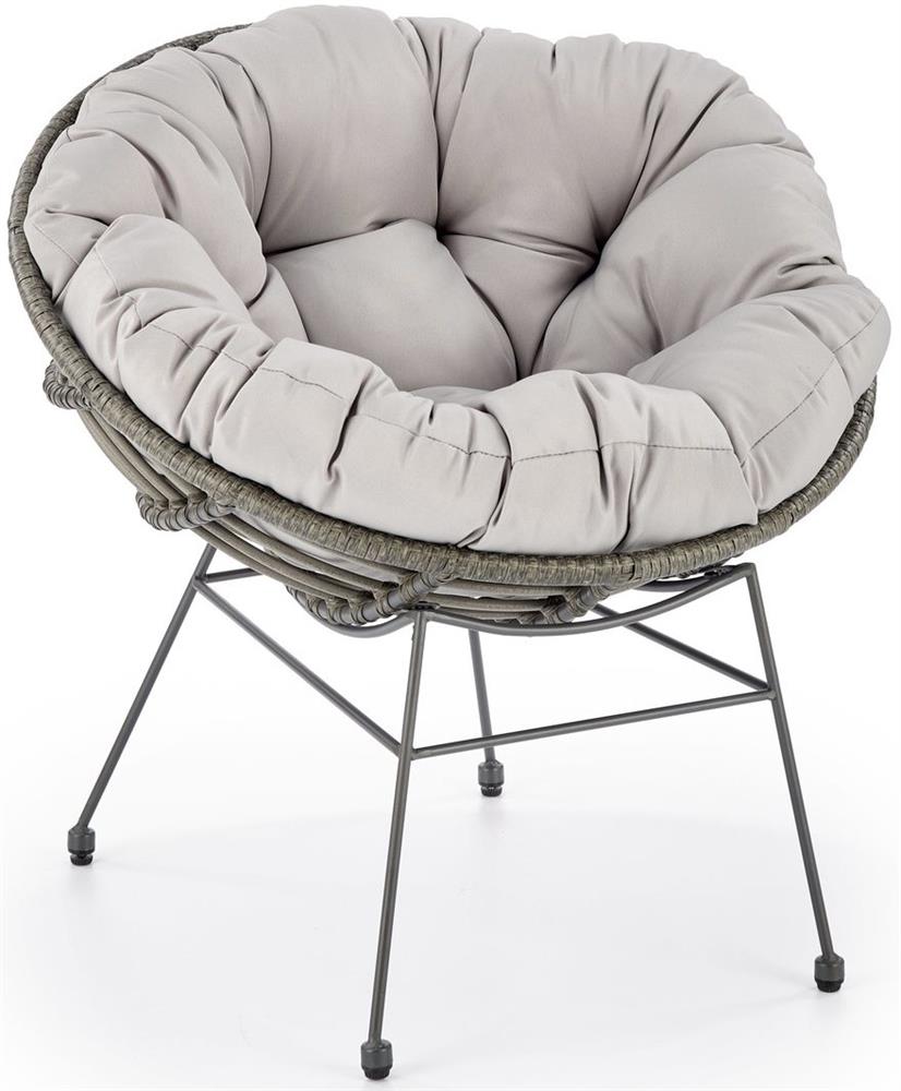 Garden Chair West Ledbury | size: Width: 74cm, Height: 76cm, Depth: 69cm | color: Gray | image: 1 | variant: 1007344