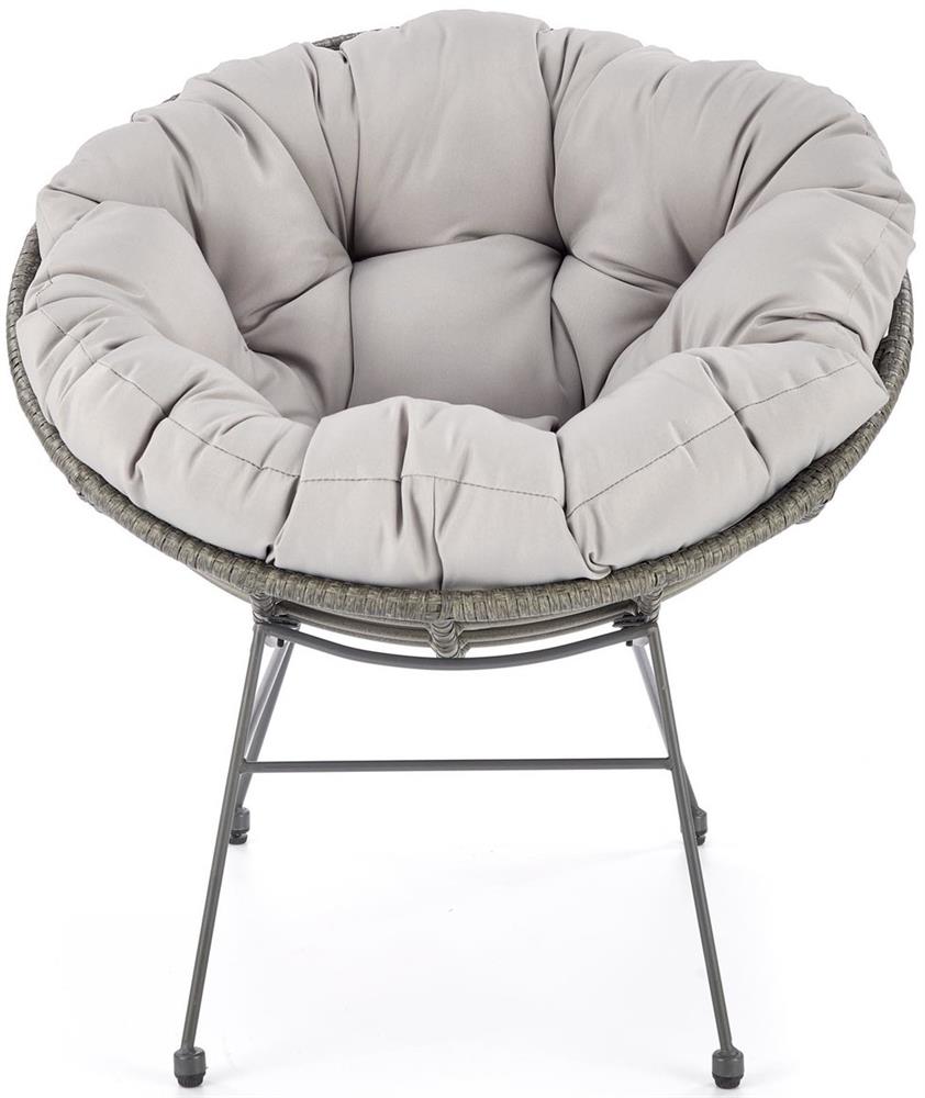 Garden Chair West Ledbury | size: Width: 74cm, Height: 76cm, Depth: 69cm | color: Gray | image: 2 | variant: 1007344