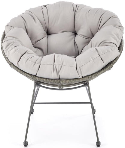 Garden Chair West Ledbury | size: Width: 74cm, Height: 76cm, Depth: 69cm | color: Gray | image: 2 | variant: 1007344