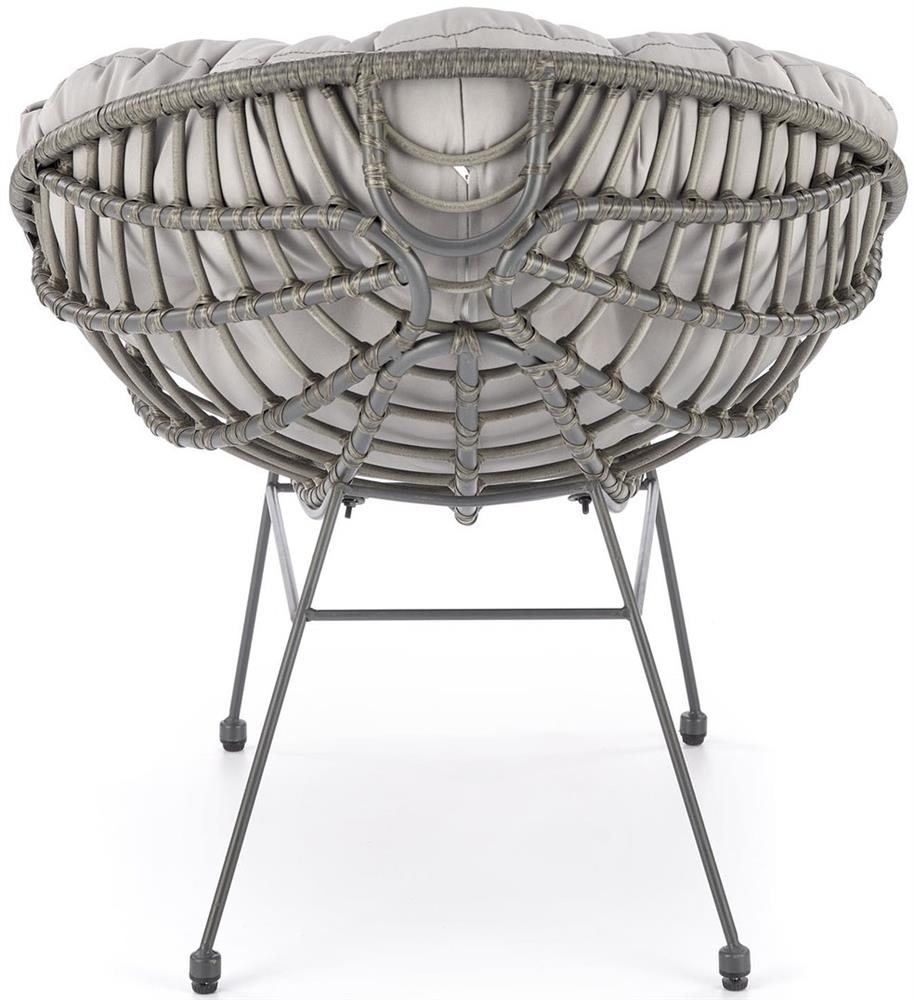 Garden Chair West Ledbury | size: Width: 74cm, Height: 76cm, Depth: 69cm | color: Gray | image: 5 | variant: 1007344