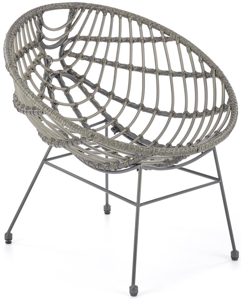 Garden Chair West Ledbury | size: Width: 74cm, Height: 76cm, Depth: 69cm | color: Gray | image: 7 | variant: 1007344