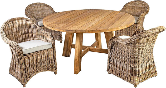 Garden Furniture Set East Amman | color: Brown/Oak | image: 1 | variant: 1006230