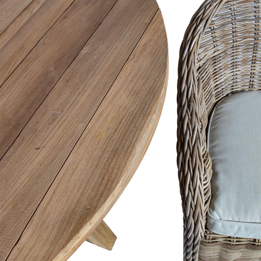 Garden Furniture Set East Amman | color: Brown/Oak | image: 2 | variant: 1006230