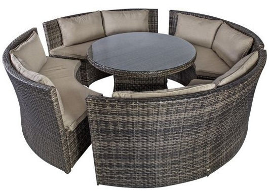 Garden Furniture Set East Berwick | color: Brown | image: 1 | variant: 1004847