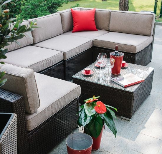 Garden Furniture Set East Bracknell | color: Brown | image: 7 | variant: 1005146