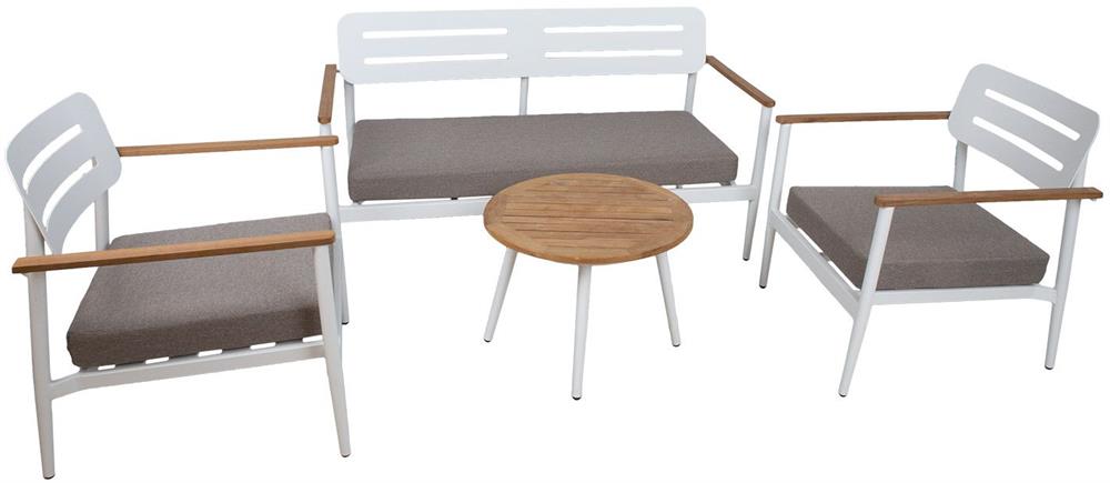 Garden Furniture Set East Cardigan | color: White/Grey | image: 2 | variant: 1006037
