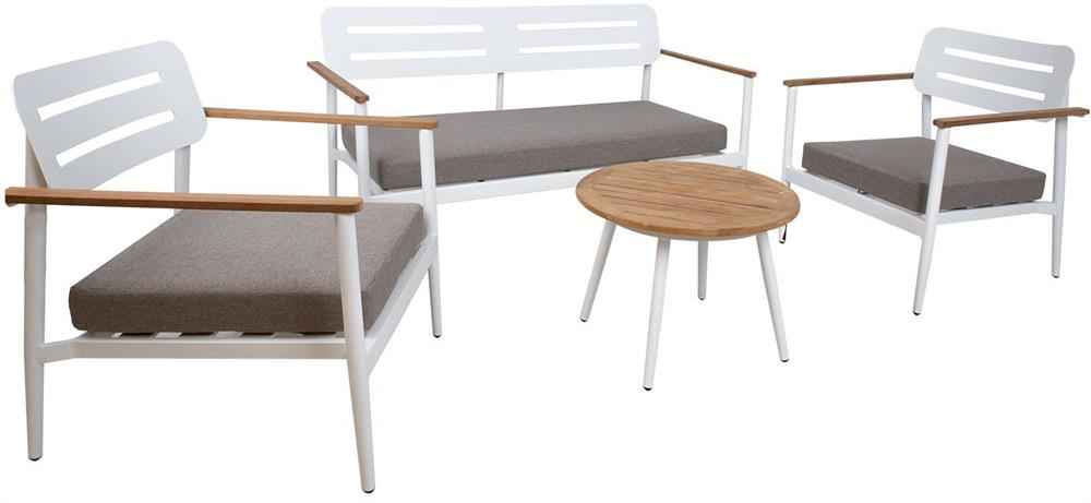 Garden Furniture Set East Cardigan | color: White/Grey | image: 3 | variant: 1006037