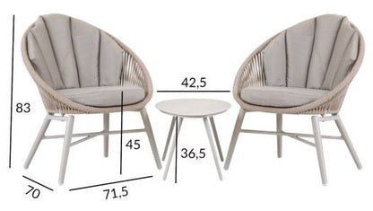 Garden Furniture Set East Kirkwall | color: Gray | image: 4 | variant: 1004821
