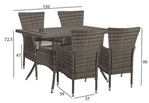 Garden Furniture Set East Newport | color: Brown | image: 4 | variant: 1004824