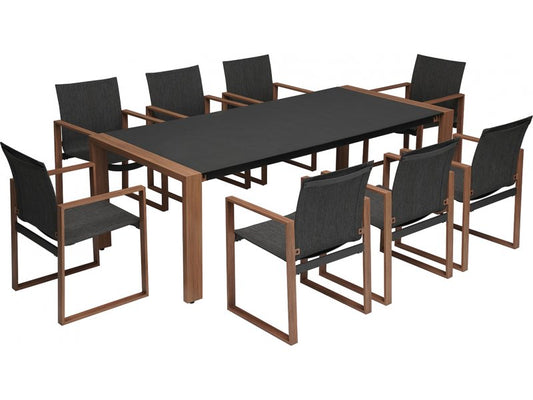 Garden Furniture Set East Perpignan | color: Brown/Grey | image: 1 | variant: 1006429