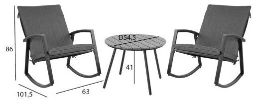 Garden Furniture Set East Ruthin | color: Gray | image: 4 | variant: 1005546