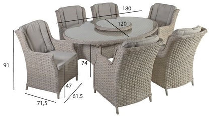 Garden Furniture Set East Stirling | color: Beige/Grey | image: 4 | variant: 1004845