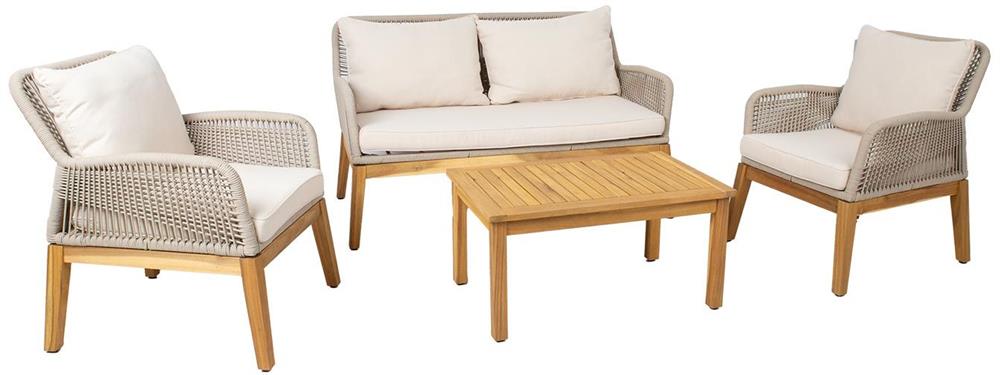 Garden Furniture Set Florida 1 | color: Beige/Oak | image: 1 | variant: 1017558