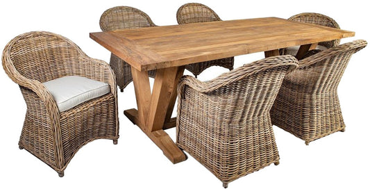 Garden Furniture Set Katalina | color: Brown/Oak | image: 1 | variant: 1017550