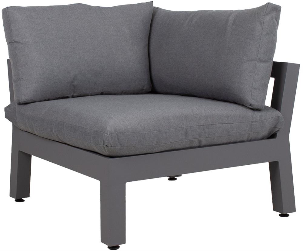 Garden Modular Sofa East Slough | size: Width: 93cm, Height: 66cm, Depth: 83cm | color: Gray | image: 3 | variant: 1006245