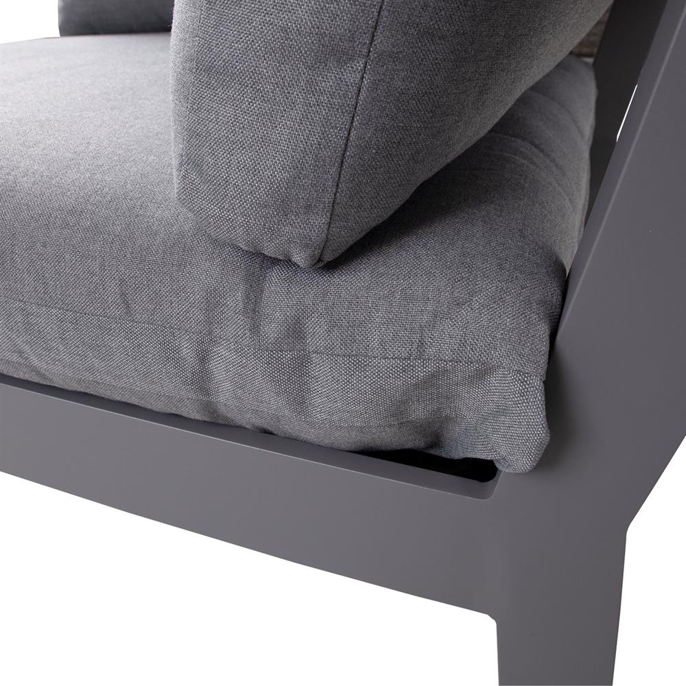 Garden Modular Sofa East Slough | size: Width: 93cm, Height: 66cm, Depth: 83cm | color: Gray | image: 6 | variant: 1006245