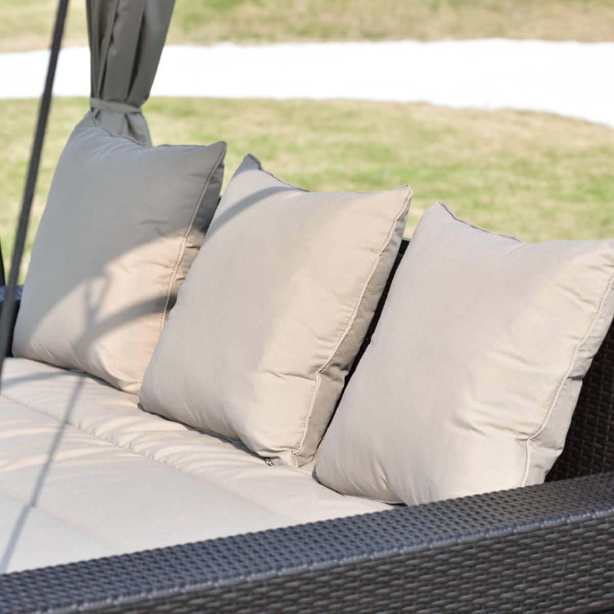 Garden Rocking Sofa Barcelona | color: Beige/Grey | image: 2 | variant: 1010592