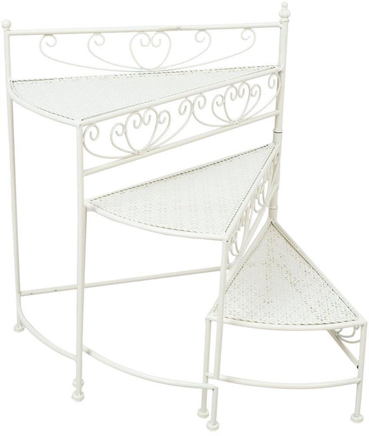 Garden Shelf East Chisinau | size: Width: 55cm, Height: 66cm | color: White | image: 1 | variant: 1006257