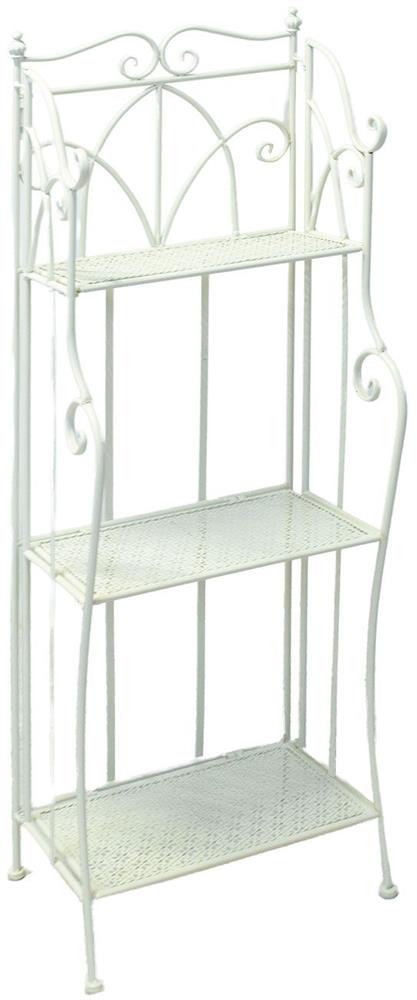 Garden Shelf Sandy 7 | size: Width: 40cm, Height: 126cm | color: White | image: 1 | variant: 1017699