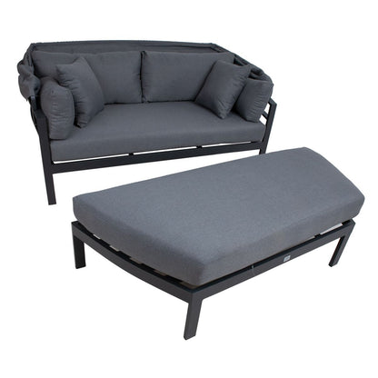 Garden Sofa East Peebles | size: Length: 182cm, Height: 72.5cm, Depth: 82cm | color: Gray | image: 5 | variant: 1005591