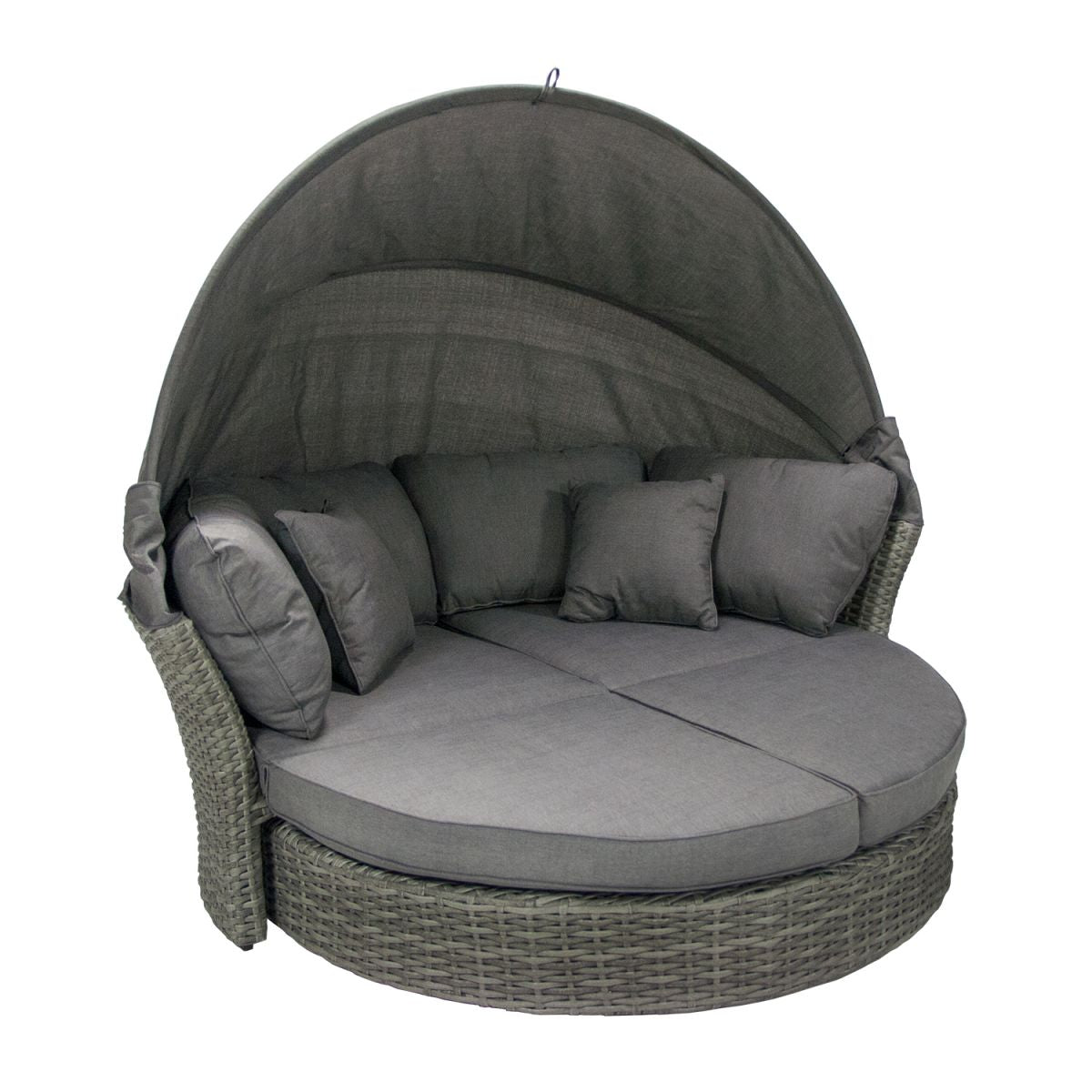 Garden Sofa East Petersfield | size: Length: 192cm, Height: 66cm, Depth: 100cm | color: Gray | image: 1 | variant: 1005165