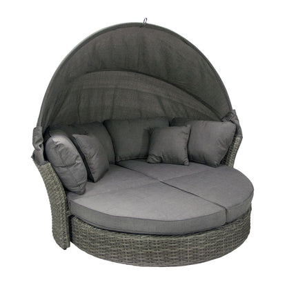 Garden Sofa East Petersfield | size: Length: 192cm, Height: 66cm, Depth: 100cm | color: Gray | image: 1 | variant: 1005165