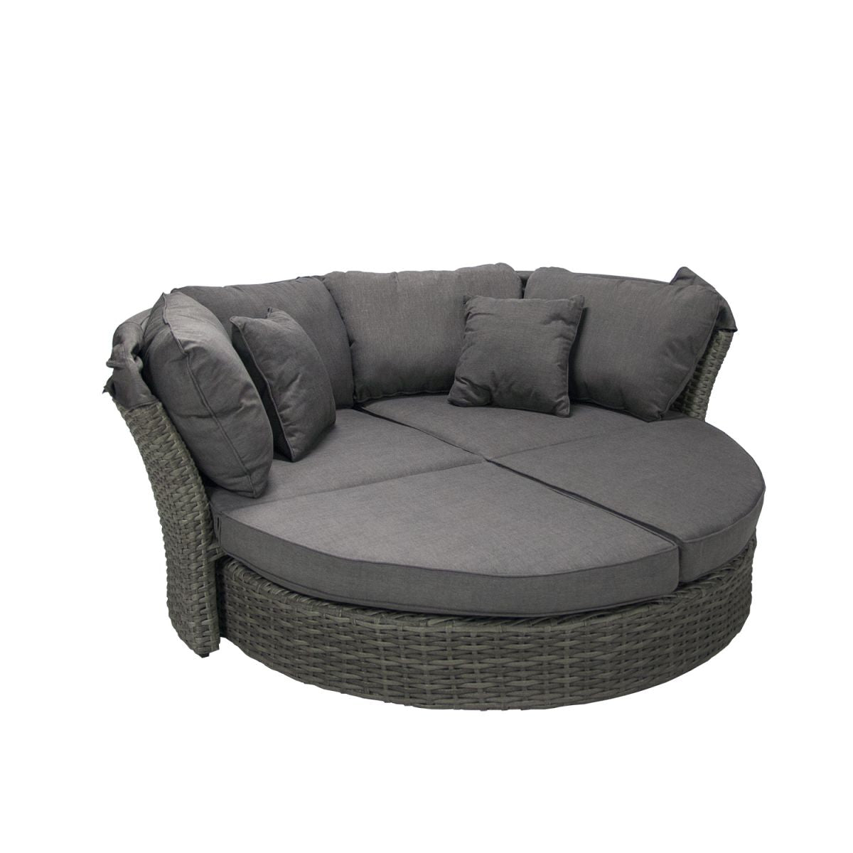 Garden Sofa East Petersfield | size: Length: 192cm, Height: 66cm, Depth: 100cm | color: Gray | image: 2 | variant: 1005165