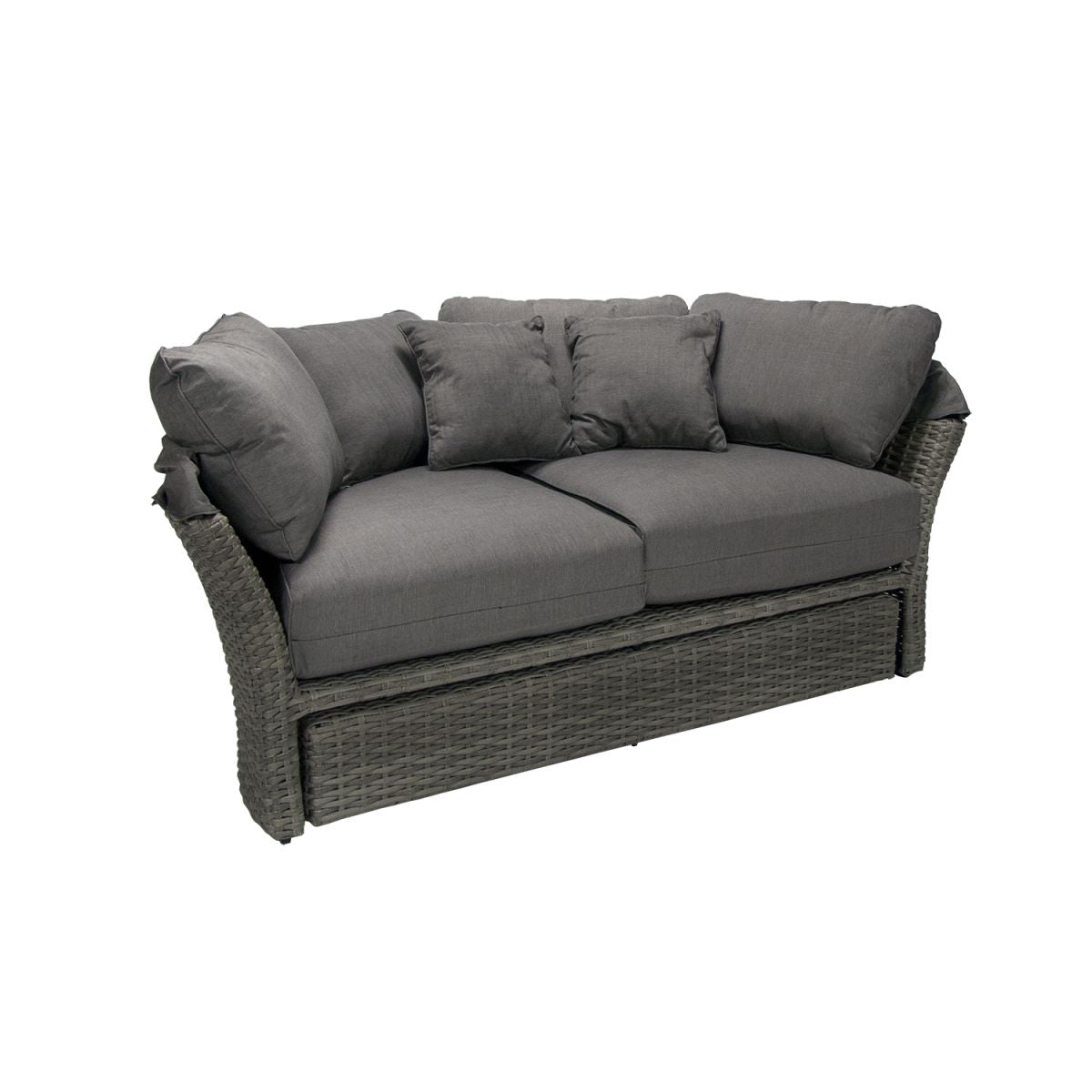 Garden Sofa East Petersfield | size: Length: 192cm, Height: 66cm, Depth: 100cm | color: Gray | image: 4 | variant: 1005165
