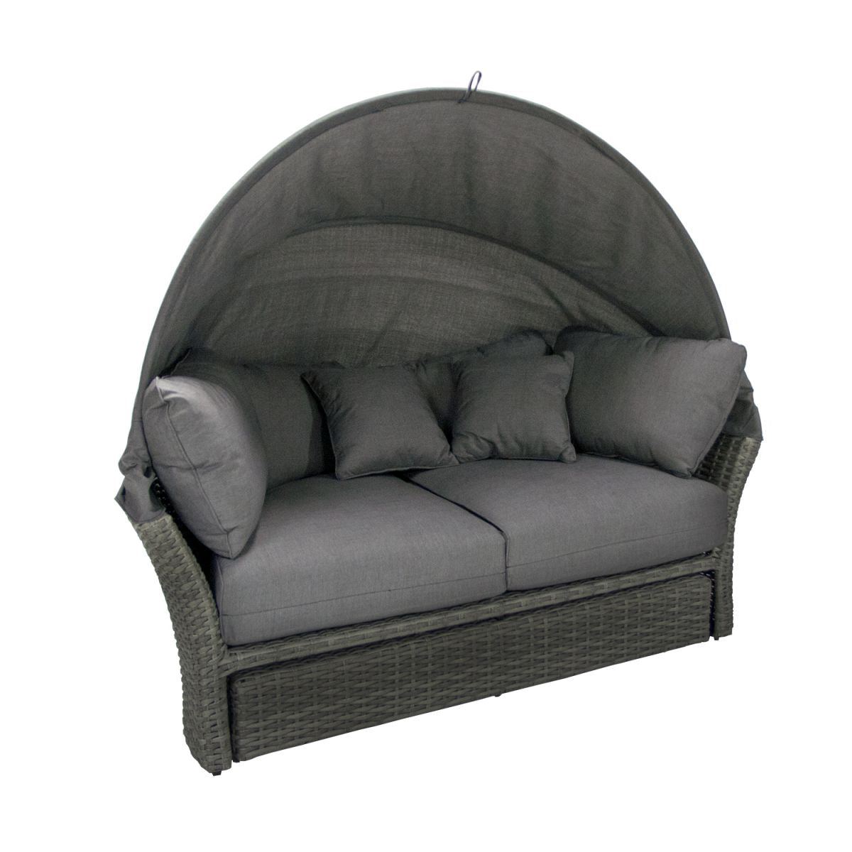 Garden Sofa East Petersfield | size: Length: 192cm, Height: 66cm, Depth: 100cm | color: Gray | image: 5 | variant: 1005165