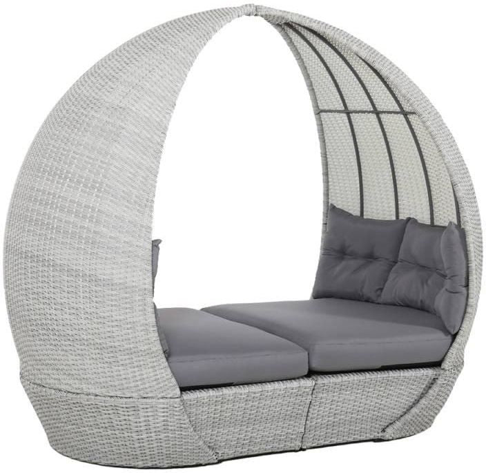 Garden Sofa Kirkwall | size: Length: 215cm, Height: 187cm, Depth: 110cm | color: Gray | image: 1 | variant: 1005592